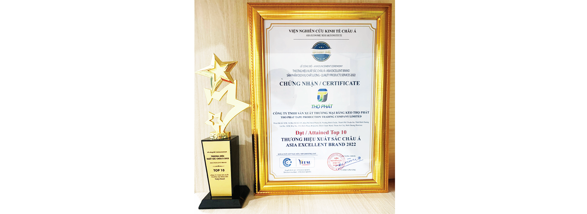 CÔNG TY TNHH SẢN XUẤT THƯƠNG MẠI BĂNG KEO THỌ PHÁT